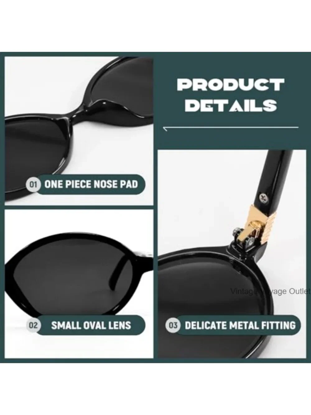 Retro Oval Sunglasses for Women Men Small 90s Trendy Fashion Round Shades